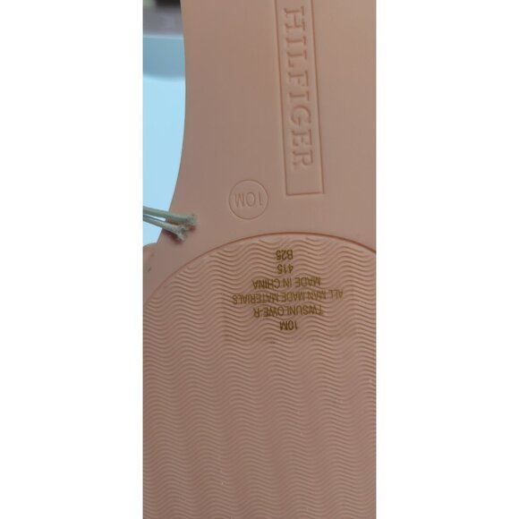 Tommy Hilfiger Women’s Logo Jelly Slide Sandals Pink Size 10 New - Picture 7 of 7